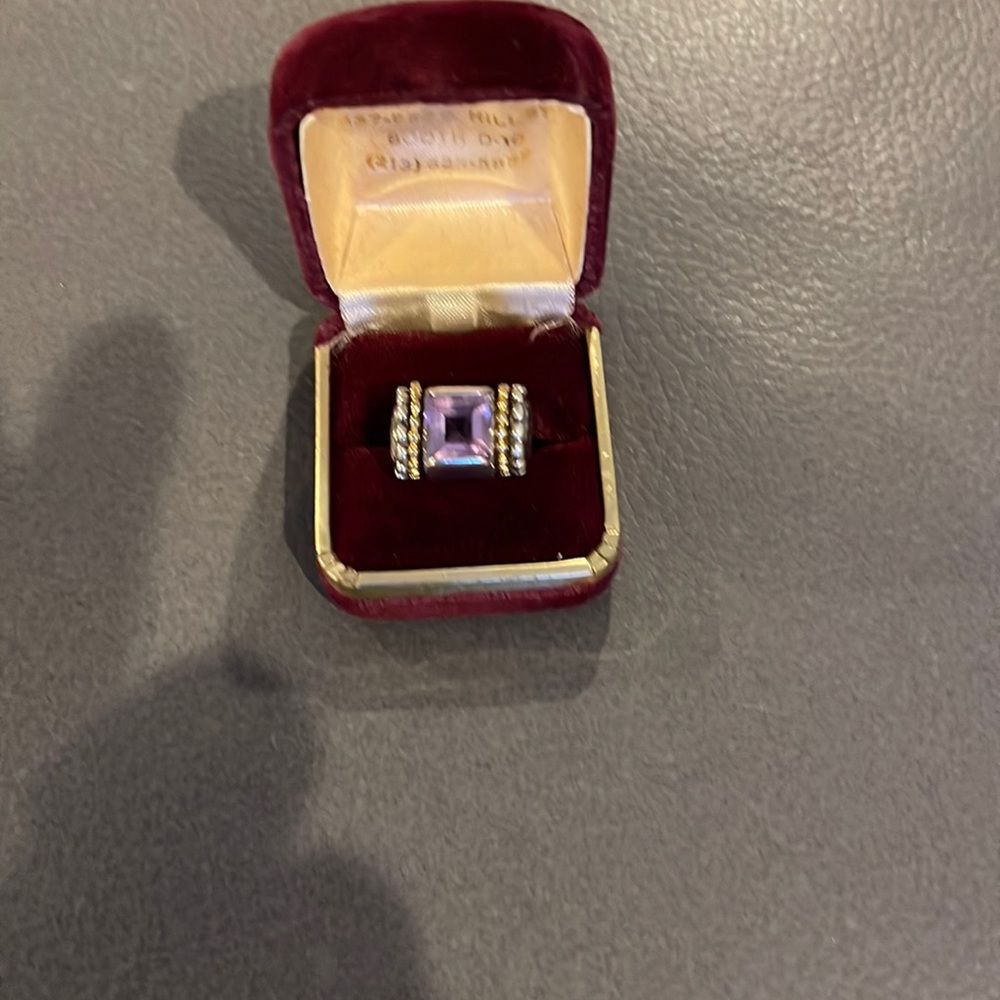 Beautiful silver Amethyst ring